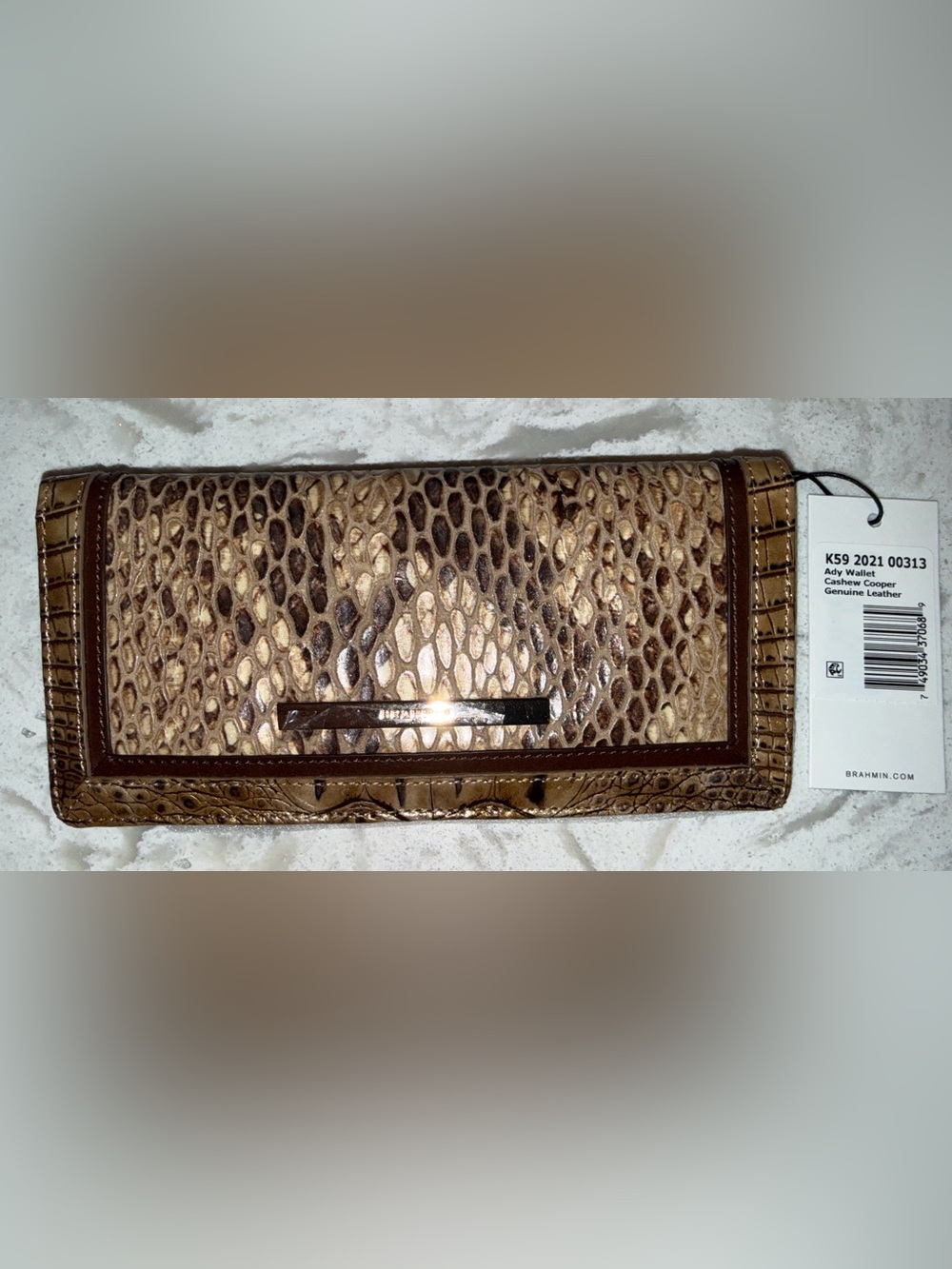 Brahmin Cashew Cooper Ady Leather Wallet RARE BRAND NEW!